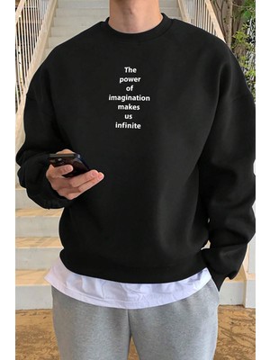 Only Trend Wear Unisex The Power Baskılı Bisiklet Yaka Sweatshirt