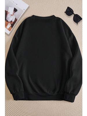 Only Trend Wear Unisex Springs Baskılı Bisiklet Yaka Sweatshirt