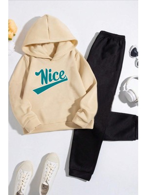 Only Trendwear  Çocuk Nice Baskılı Eşofman Takımı
