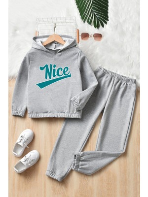 Only Trendwear  Çocuk Nice Baskılı Eşofman Takımı
