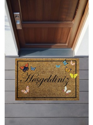 Ogi Home Kapı Önü Paspas Kaymaz Tabanlı 45*65 Dijital Baskılı