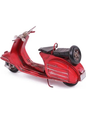 XML Evreni Dekoratif Metal Scooter Vintage Dekoratif Ev Ofis  k