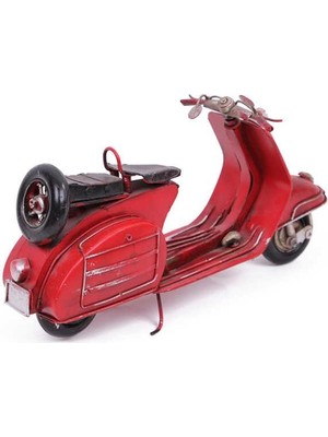 XML Evreni Dekoratif Metal Scooter Vintage Dekoratif Ev Ofis  k