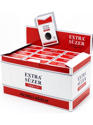 Smocer Extra Süzer Sağlığınız İçin 8 mm Klasik Sigaralar Için Filtre Ağızlığı 12X75  900'LÜ Paket