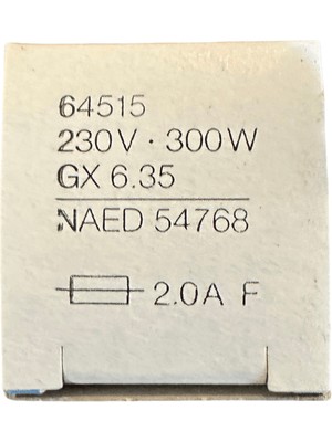 Osram 64515 300W Gx6.35 Duylu Halojen Projektör Lambası (8 Adet)