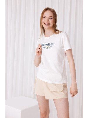 Tubia Kısa Kollu Baskılı T-Shirt