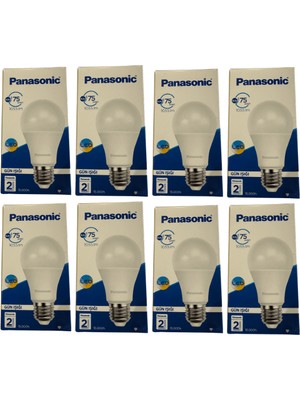 Panasonic 10,5W (75W) 4000K (Günışığı) E27 Duylu LED Ampul (8 Adet)