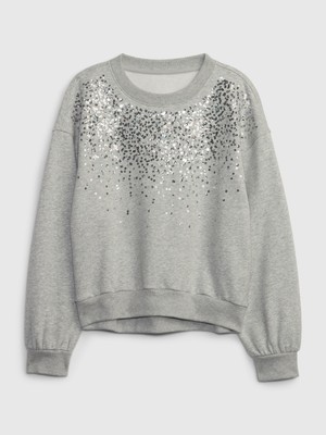 Gap Kız Çocuk Pullu Sweatshirt