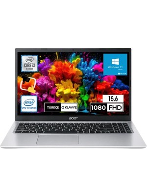 Acer Aspire 3 A315-58-36YJ I3-1115G4 8gb Ram 256SSD 15.6'' Fhd W11 Gümüş Notebook Snertech Çanta Hediye