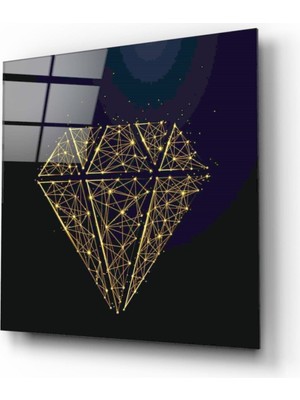 Miray Life Elmas Desen Cam Tablo