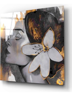 Miray Life Kadın Silüeti Cam Tablo