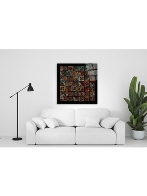 Miray Life Renkli Desenler Cam Tablo