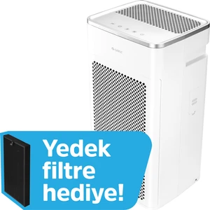 Square Hava Temizleme Cihazı 3'lü Filtre H13 Hepa Filtre - Ultraviole A Işık