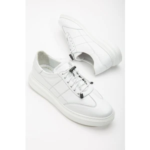 Dilimler Ayakkabı Deri Beyaz Erkek Casual Ayakkabı