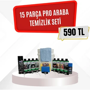 16 Parça Araba Yıkama Seti (Profesyonal Paket)