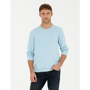 Pierre Cardin Erkek Açık Mavi  Regular Fit Bisiklet Yaka Sweatshirt 50279557-VR095