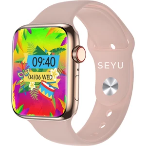 Seyu Watch Watch 9 Mini 41 mm Rose Gold Akıllı Saat Apple iPhone ve Android Tüm Telefonlara Uyumlu