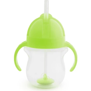 Tıklama Kilitli Uçlu Pipetli Alıştırma Bardağı, 6AY+, 207ML, Yeşil, 1 Adet