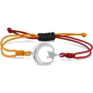 İcardi Bileklik Sarı-Kırmızı 925 Ayar Gümüş Bileklik