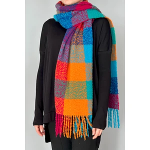 REMSA Püsküllü Buklet Atkı Şal 42X205 cm 1256 Pembe