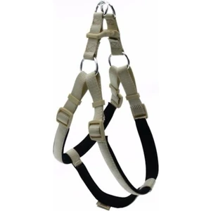 Köpek Göğüs Tasması Takımı Yumuşak Dokulu Destekli Beyaz Renk L 2 cm