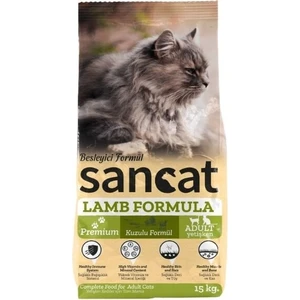 Sancat Yetişkin Kuzulu Kedi Maması 15 kg