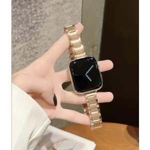 Cool Cold Apple Watch Seri 42MM/44MM/45MM/46MM/49MM  Seri 2 3 4 5 6 7 8 Se 9 10 Ince Metal Paslanmaz Çelik Zarif Kordon