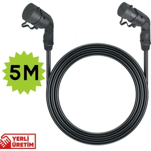 32A 22KW Trifaze Tip 2 Fiş–priz Şarj Seti (5 mt Kablolu)