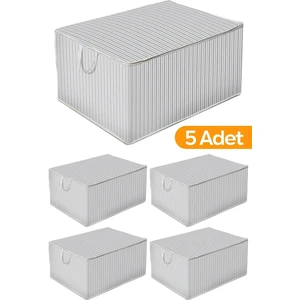 5 Adet - Sandık Tipi Hurç Maxi - Yastık Yorgan Vb. Hurcu 75X40X40