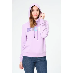 Kadın Kapüşonlu Süzüne Baskılı Sweatshirt