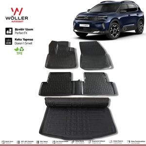Citroen C5 Aircross Paspas Bagaj Havuzu Set 2019 Sonrası 3D Ultraflex Set