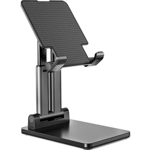 Çift Kutuplu Katlanabilir Tablet Standı, iPad Pro Için Ayarlanabilir Yükseklik Uzatılabilir Katı Masaüstü Standı Tutucu Dock Siyah (Yurt Dışından)
