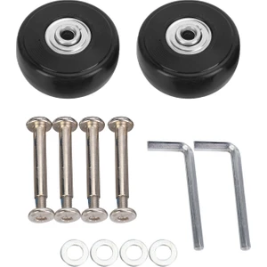 2 Takım Bagaj Bavul Yedek Tekerlekler Akslar Deluxe Onarım Aracı 50*20*6.1 mm (Yurt Dışından)