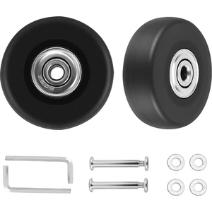 2 Takım Bagaj Bavul Yedek Tekerlekler Akslar Deluxe Onarım Aracı Od 50MM (Yurt Dışından)