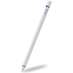 Stylus Için Evrensel Dokunmatik Kalem Apple Pencil Aktif Kapasitif Stylus iPad iPhone Akıllı Telefon Tablet Için Samsung, Beyaz (Yurt Dışından)