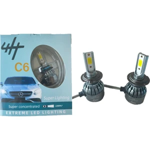 2 Adet Xenon Far Ampulü 8000LÜMEN Şimşek Etkili LED 6500K