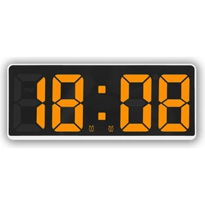 Dijital Çalar Saat LED Saat Büyük Ekran Dijital Saat Turuncu (Yurt Dışından)