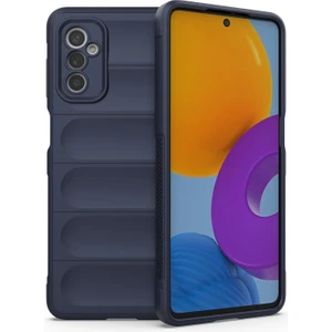 Seashell Digital Samsung Galaxy M52 5g Tpu Şok Geçirmez Anti-Slip Telefon Kılıfı Kesin Kesim Kamera Koruma Guardian-Dark Mavi (Yurt Dışından)