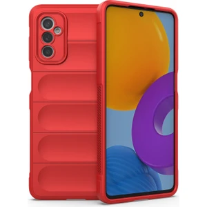 Seashell Digital Samsung Galaxy M52 Için 5g Tpu Şok Geçirmez Anti-Slip Telefon Kılıfı Kesin Kesim Kamera Koruma Guardian-Red (Yurt Dışından)