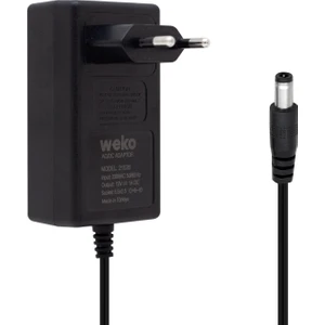 Weko 14.4 Volt - 1 Amper 5.5*2.5 Uçlu Kırmızı Yeşil Ledli Yerli Üretim Akü Şarj Cihazı