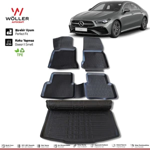 Mercedes Cla Paspas Bagaj Havuzu Set 2019 2025 Arası 3D Ultraflex Set