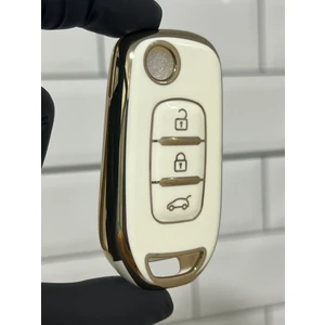 Barkas Elektronik Renault Taliant Sustalı Nano Anahtar Kılıfı Beyaz