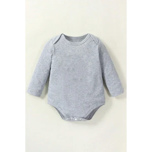 Bebe Tospik Pamuklu Rahat Uzun Kollu Çıtçıt Body Zıbın