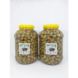 ETİK YERLİ ÜRÜNLER Memecik Cinsi Dilme Tatlanmış Zeytin 2'li Paket 5 Kg+5 Kg