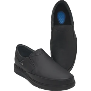 Black Vein Erkek Deri Jelli Siyah Baba Ayakkabısı Bva-8