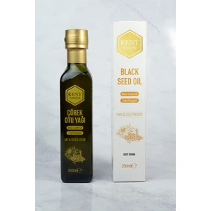 Kent Bahçesi Çörek Otu Yağı Soğuk Sıkım 250 ml Analizli %100 Saf Doğal ve Katkısız ÇörekOtu Yağı Black Cumin Seed Oil (Yumuşak Içim) Cold Press Nigella Sativa