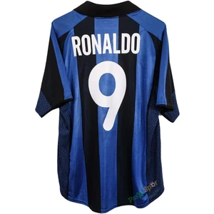 Profesyonel Ithal Kalite Nostalji Ronaldo Inter 2001 Sezonu Iç Saha Retro Maç Forması