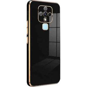 Tecno Camon 16 Kılıf Olive Plated Siyah