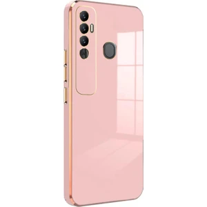 Tecno Spark 7 Pro Kılıf Olive Plated Pembe