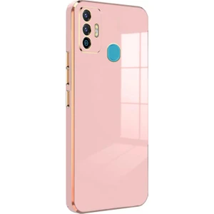 Tecno Spark 7t Kılıf Olive Plated Pembe